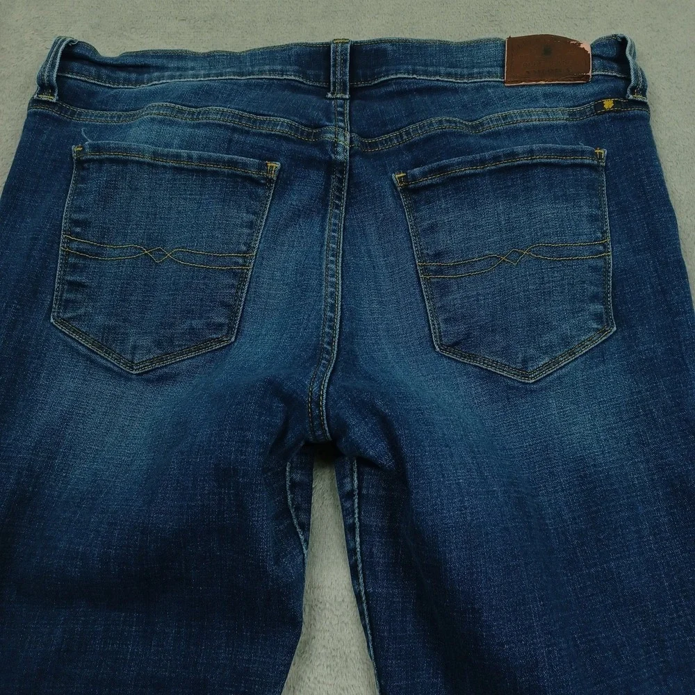 Lucky‎ Brand Jeans Womens 12 Blue Denim Brooke Capri Distressed Casual Preppy